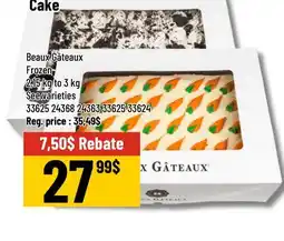 Mayrand Cake Beaux Gâteaux Frozen 2,15 kg to 3 kg offer