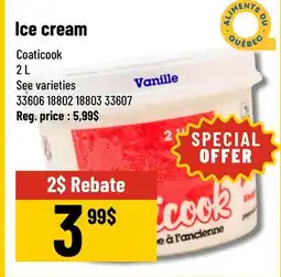 Mayrand Coaticook Ice cream offer