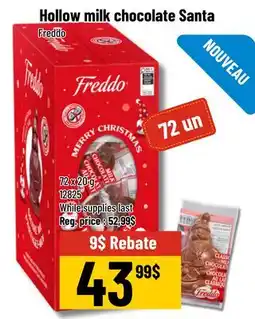 Mayrand Freddo Hollow Santa Claus Chocolate offer