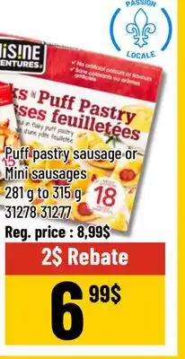 Mayrand Puff pastry sausage Mini sausages offer
