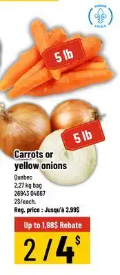 Mayrand Carrots or yellow onions 2,27 kg bag offer