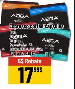 Mayrand Agga Espresso coffee capsules offer