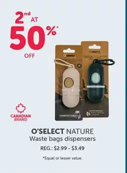 Mondou O'SELECT NATURE Waste bags dispensers offer
