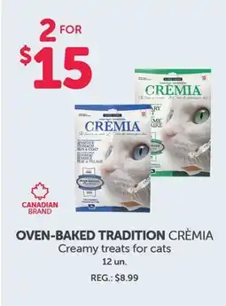 Mondou OVEN-BAKED TRADITION CRÈMIA Creamy treats for cats offer