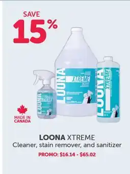 Mondou LOONA XTREME Cleaner, stain remover, and sanitizer offer