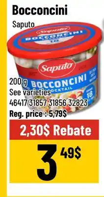 Mayrand Saputo Bocconcini cocktail offer