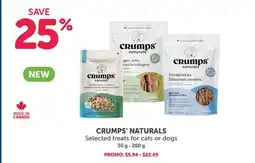 Mondou CRUMPS' NATURALS Selected treats for cats or dogs offer