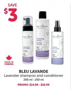 Mondou BLEU LAVANDE Lavender shampoo and conditioner offer