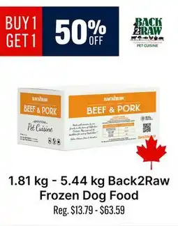 Ren’s Pets Depot Back2Raw Frozen Dog Food offer