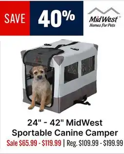 Ren’s Pets Depot 24 - 42 MidWest Sportable Canine Camper offer