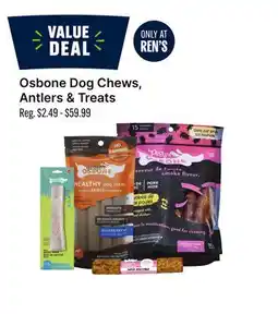 Ren’s Pets Depot Osbone Dog Chews, Antlers & Treats offer