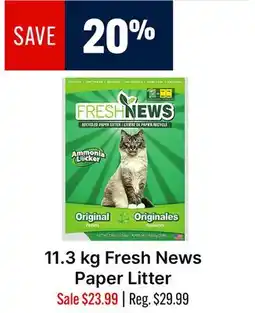 Ren’s Pets Depot Fresh News Paper Litter offer