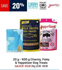 Ren’s Pets Depot Charmy, Foley & Yappetizer Dog Treats offer