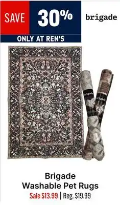 Ren’s Pets Depot Brigade Washable Pet Rugs offer