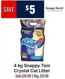 Ren’s Pets Depot Snappy Tom Crystal Cat Litter offer