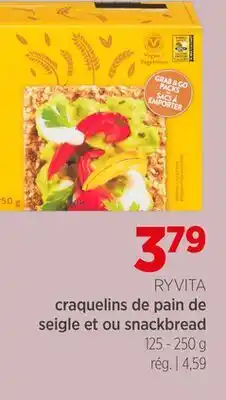 Avril Craquelins de pain de seigle et ou snackbread offer