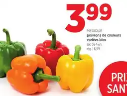 Avril poivrons de couleurs variées bios offer