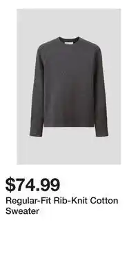 H&M Regular-Fit Rib-Knit Cotton Sweater offer
