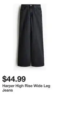 H&M Harper High Rise Wide Leg Jeans offer