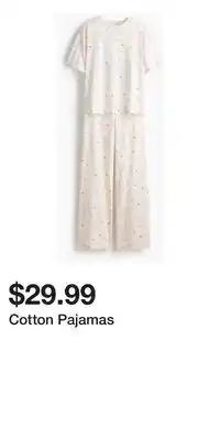 H&M Cotton Pajamas offer