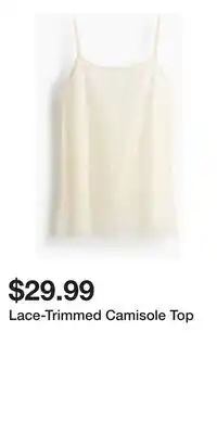 H&M Lace-Trimmed Camisole Top offer