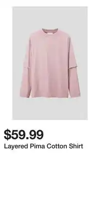 H&M Layered Pima Cotton Shirt offer