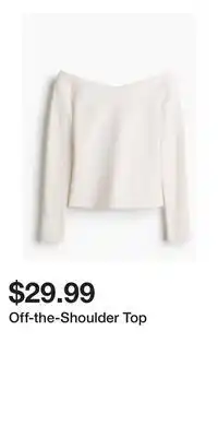 H&M Off-the-Shoulder Top offer