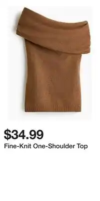 H&M Fine-Knit One-Shoulder Top offer