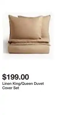 H&M Linen King/Queen Duvet Cover Set offer