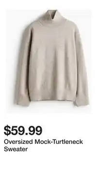 H&M Oversized Mock-Turtleneck Sweater offer