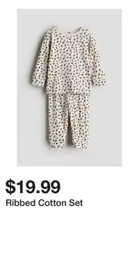 H&M Ribbed Cotton Set offer
