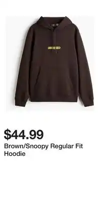 H&M Brown/Snoopy Regular Fit Hoodie offer