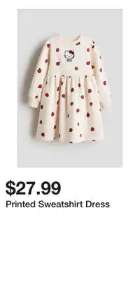 H&M Printed Sweatshirt Dress offer