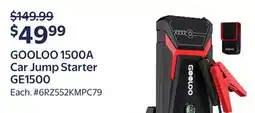 Walmart GOOLOO 1500A Car Jump Starter GE1500 offer