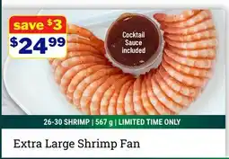M & M Food Market Extra Large Shrimp Fan offer