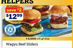 M & M Food Market Wagyu Beef Sliders offer