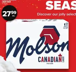 Metro MOLSON CANADIAN LAGER BEER offer