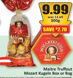 Starsky Maitre Truffout Mozart Kugeln Box or Bag offer