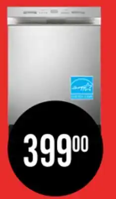 The Brick Midea 24 Front-Control Dishwasher with Interior Light - MDF24P2BST offer