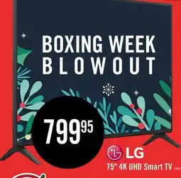 The Brick LG 75 UA7000 4K UHD Smart webOS TV (75UA7000PUB.ACC) 2025 Model offer