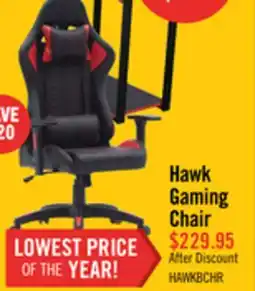 The Brick Hawk 27.5 Ergonomic Gaming Chair - Black & Red offer