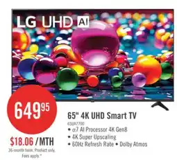 The Brick LG 65 UA77 4K UHD Smart webOS TV (65UA7700PUB.ACCQ) - 2025 Model offer