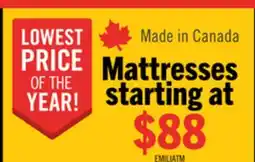 The Brick Springwall Emilia Tight Top Twin Mattress offer