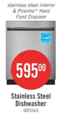 The Brick GE 24 51 dBA Built-In Dishwasher with Piranha Hard Food Disposer - Stainless Steel - GDT225SSLSS offer