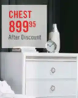 The Brick Ava Bedroom Chest of Drawers with LED Light, 5-Drawer, 40.5W x 54.1H, Glam - White offer