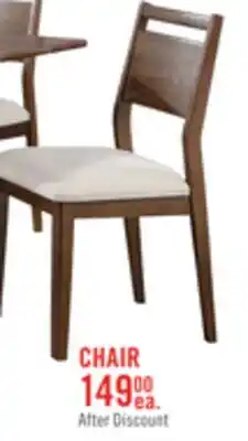 The Brick Vale Dining Chair with Polyester Fabric, Wood, Ladder-back - Brown & Beige offer