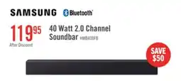 The Brick SAMSUNG B-Series 2 Channel Soundbar with Buit-in Suboofer (HW-B400F/ZC) offer