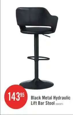 The Brick Black Metal Hydraulic Lift Bar Stool offer