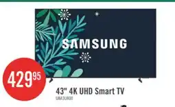 The Brick SAMSUNG 43 U8000 Crystal 4K UHD Smart Tizen OS TV (UN43U8000FFXZC) - 2025 Model offer
