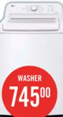 The Brick LG 4.8 Cu. Ft. Top-Load High-Efficiency Washer - White - WT6105CW offer